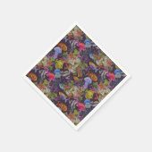 Serviette En Papier Motif de Sea Life Grunge (Coin)