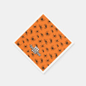 Serviette En Papier Motif de silhouettes d'araignée (Coin)