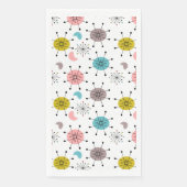 Serviette En Papier Motif de Starburst Retro atomique (Devant)