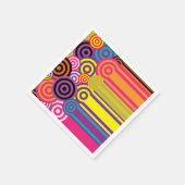 Serviette En Papier Motif de style des années 60 (Coin)