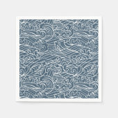 Serviette En Papier Motif de style Wave japonais (Devant)
