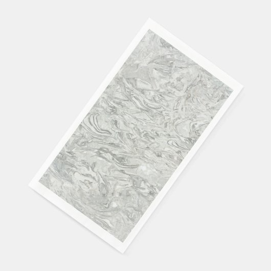 Serviette En Papier Motif de surface en marbre gris (Coin)
