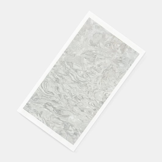 Serviette En Papier Motif de surface en marbre gris (Coin)