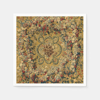 Serviette En Papier Motif de tapis floral vintage coloré