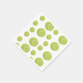 Serviette En Papier motif de tennis (Coin)