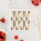 Serviette En Papier Motif de texturé gris et beige. (En situation)