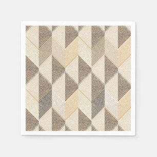 Serviette En Papier Motif de texturé gris et beige.