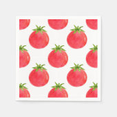 Serviette En Papier Motif de tomate aquarelle (Devant)