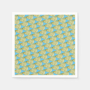 Serviette En Papier Motif de tranche de chaux verte