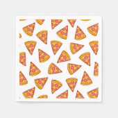 Serviette En Papier Motif de tranche Pizza Fun (Devant)