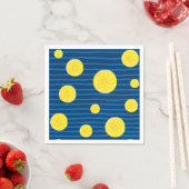 Serviette En Papier Motif de tranches de citron (En situation)