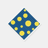 Serviette En Papier Motif de tranches de citron (Coin)