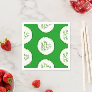 Serviette En Papier Motif de tranches de concombre