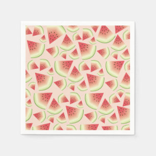 Serviette En Papier Motif de tranches de fruits de pastèque
