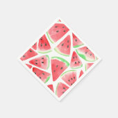 Serviette En Papier Motif de tranches de pastèque (Coin)