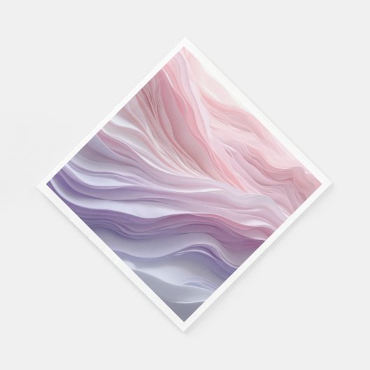 Serviette En Papier Motif de vague de calme Pastel (Coin)