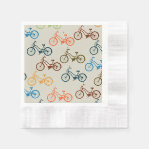 Serviette En Papier Motif de vélo coloré