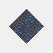 Serviette En Papier Motif de vélos multicolores (Coin)