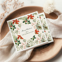 Motif de verdure de Noël vintage