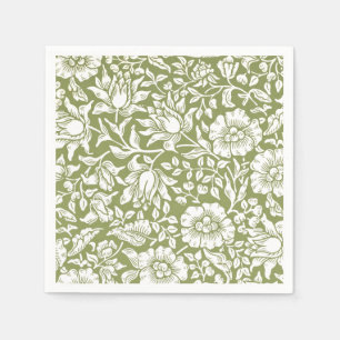 Serviette En Papier Motif de vert de mauve de William Morris
