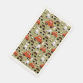 Serviette En Papier Motif de voitures orange (Coin)