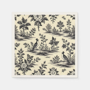 Serviette En Papier Motif décoratif de toile française