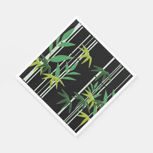 Serviette En Papier Motif décoratif en bambou (Coin)