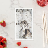 Serviette En Papier Motif d'écorce de bouleau (En situation)