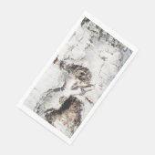 Serviette En Papier Motif d'écorce de bouleau (Coin)