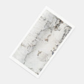 Serviette En Papier Motif d'écorce de bouleau (Coin)