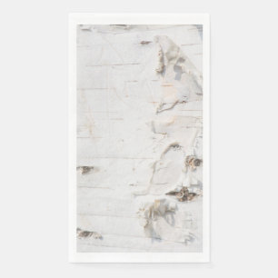 Serviette En Papier Motif d'écorce de bouleau