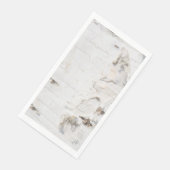 Serviette En Papier Motif d'écorce de bouleau (Coin)