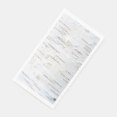 Serviette En Papier Motif d'écorce de bouleau (Coin)