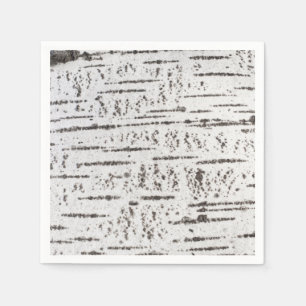 Serviette En Papier Motif d'écorce de bouleau