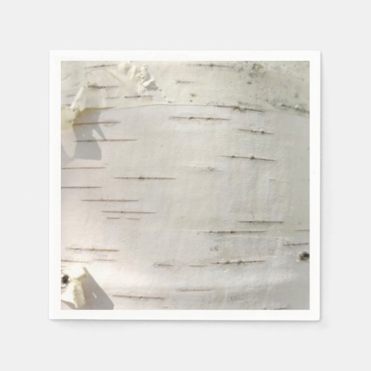 Serviette En Papier Motif d'écorce de bouleau (Devant)