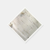 Serviette En Papier Motif d'écorce de bouleau (Coin)