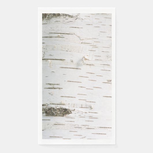 Serviette En Papier Motif d'écorce de bouleau (Devant)