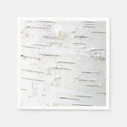 Serviette En Papier Motif d'écorce de bouleau (Devant)
