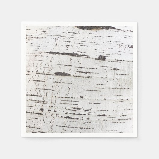 Serviette En Papier Motif d'écorce de bouleau (Devant)