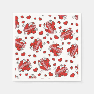 Serviette En Papier Motif d'effet sonore de bande dessinée