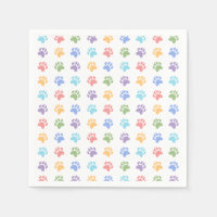Motif d'empreintes de pattes de chien pastel color