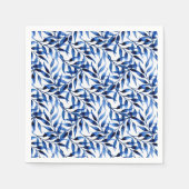 Serviette En Papier Motif d'encre d'aquarelle peinte à la main (Devant)