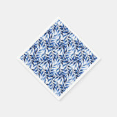 Serviette En Papier Motif d'encre d'aquarelle peinte à la main (Coin)