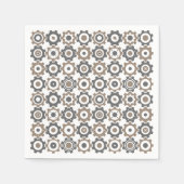 Serviette En Papier Motif d'engrenages (Devant)