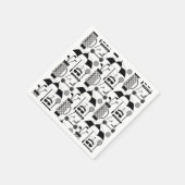 Serviette En Papier Motif d'équipement et d'accessoires de golf modern (Coin)