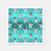 Serviette En Papier Motif des anges célestes de Noël (Devant)