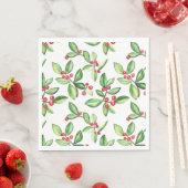 Serviette En Papier Motif des baies d'hiver (En situation)