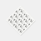 Serviette En Papier Motif des boutons de chat (Coin)