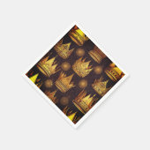Serviette En Papier Motif des Couronnes d'or (Coin)