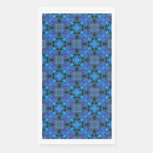 Serviette En Papier Motif des étoiles marocaines noires, violettes et